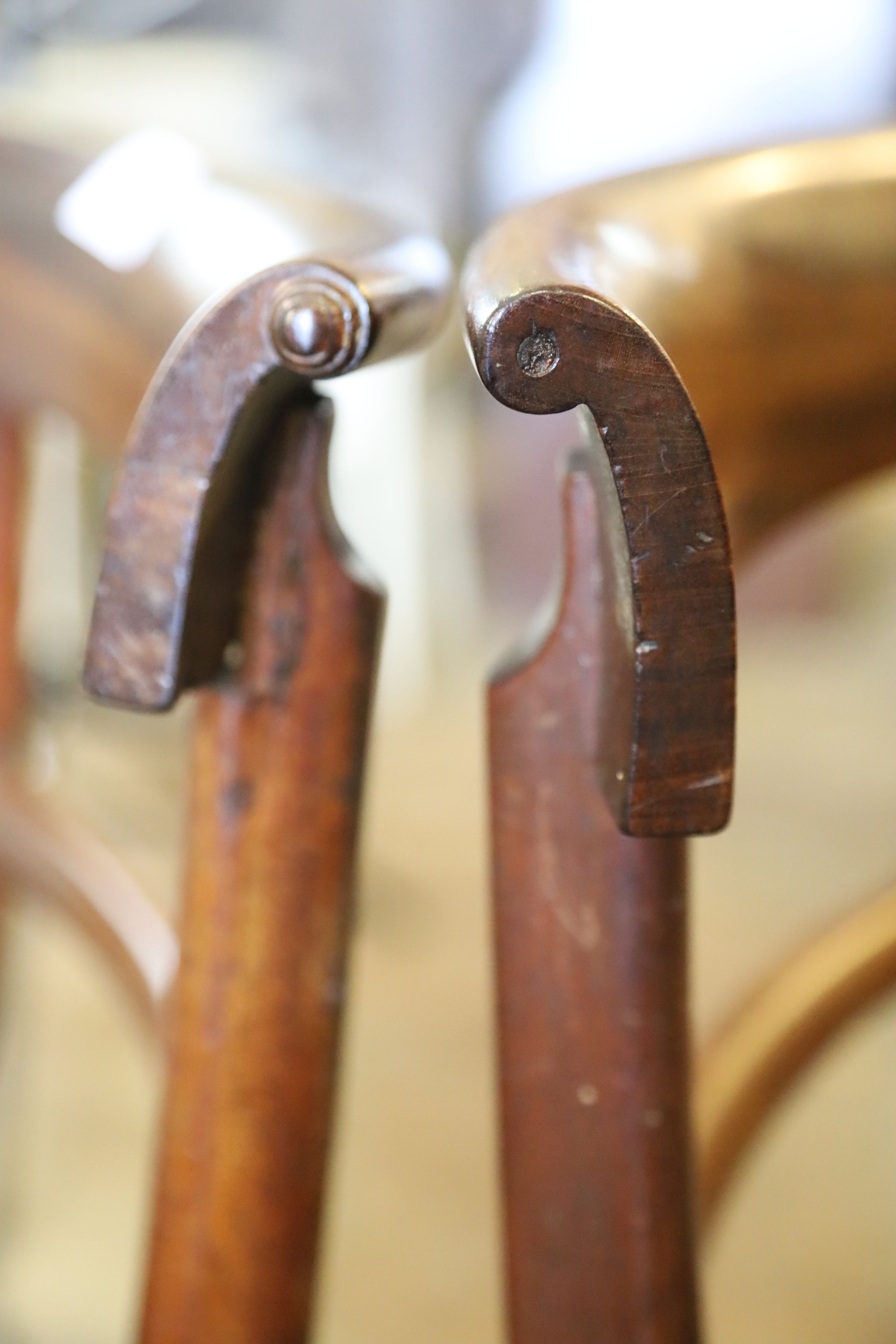 A set of eight William IV mahogany dining chairs, W.48.5cm H.86.5cm